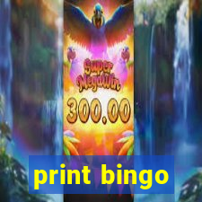 print bingo